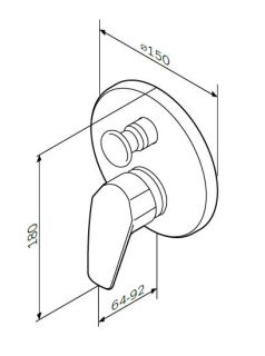 Смеситель Am.Pm Gem F9085000 для душа